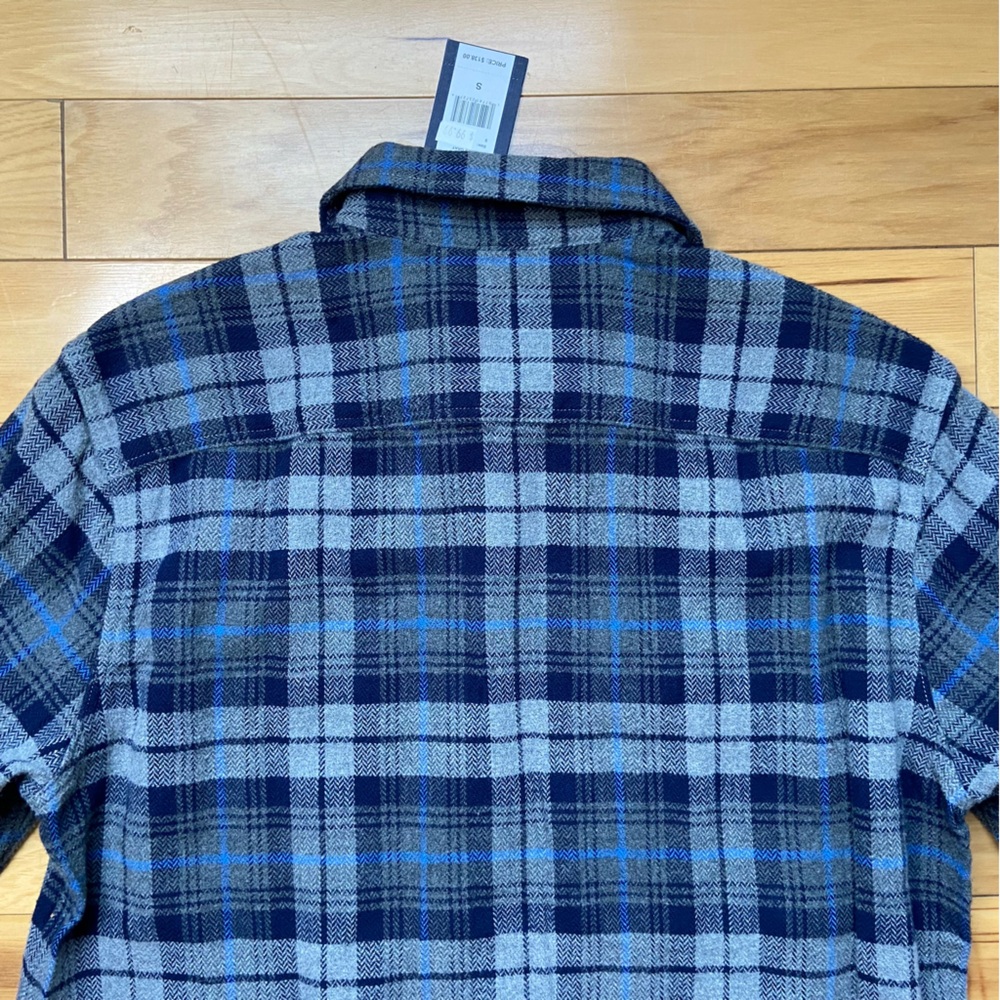Vineyard Vines Flannel Tartan Plaid Shirt Mens Sz S Gray Long Sleeve‎ Button Up - Picture 9 of 9